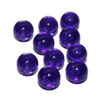 10 "Bubbles": Acrylkugeln mit Neodymmagnet 16 mm violett