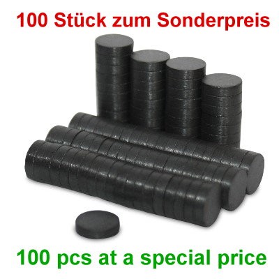 100 Scheibenmagnete 8x2 mm Y35