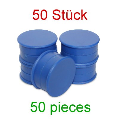 50 Kunststoffmagnete 30 mm Ferrit blau, Toppreis