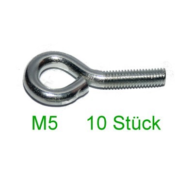 10 Metallösen M5-Gewinde