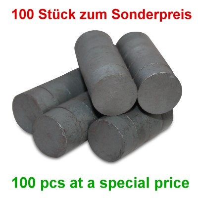 100 Scheibenmagnete 20x10 mm Y35