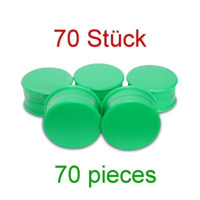 70 Kunststoffmagnete 25 mm Ferrit grün, Toppreis