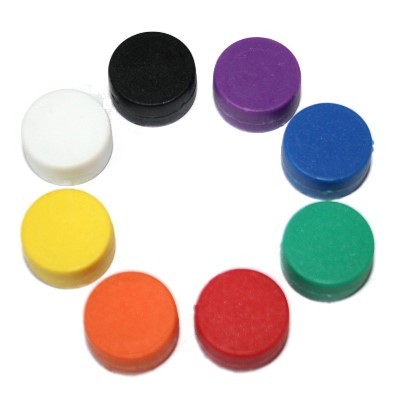 Kunststoffmagnet 13 mm Neodym in 8 Farben