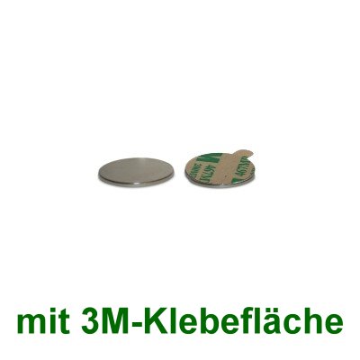 Selbstklebende Scheibenmagnete 8 mm x 0.75 mm (10 Paar = 20 Stück)