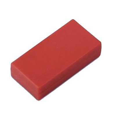 Quadermagnet 24,5x12,7x6,3 mm Nd rot